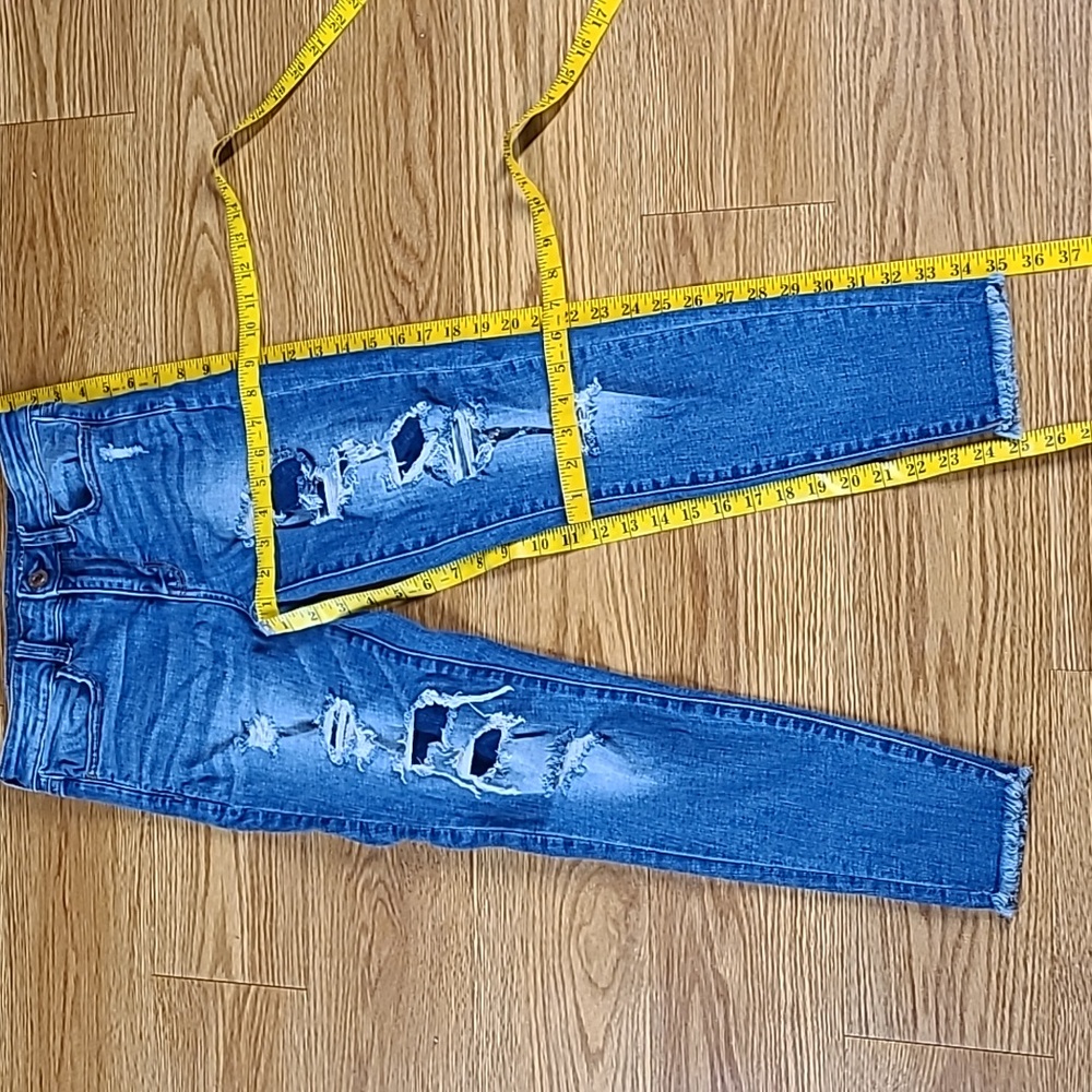 AMERICAN EAGLE 4x25 SHORT GIRLS WOMENS PRE-OWNED HI-RISE JEGGING STRECH JEANS